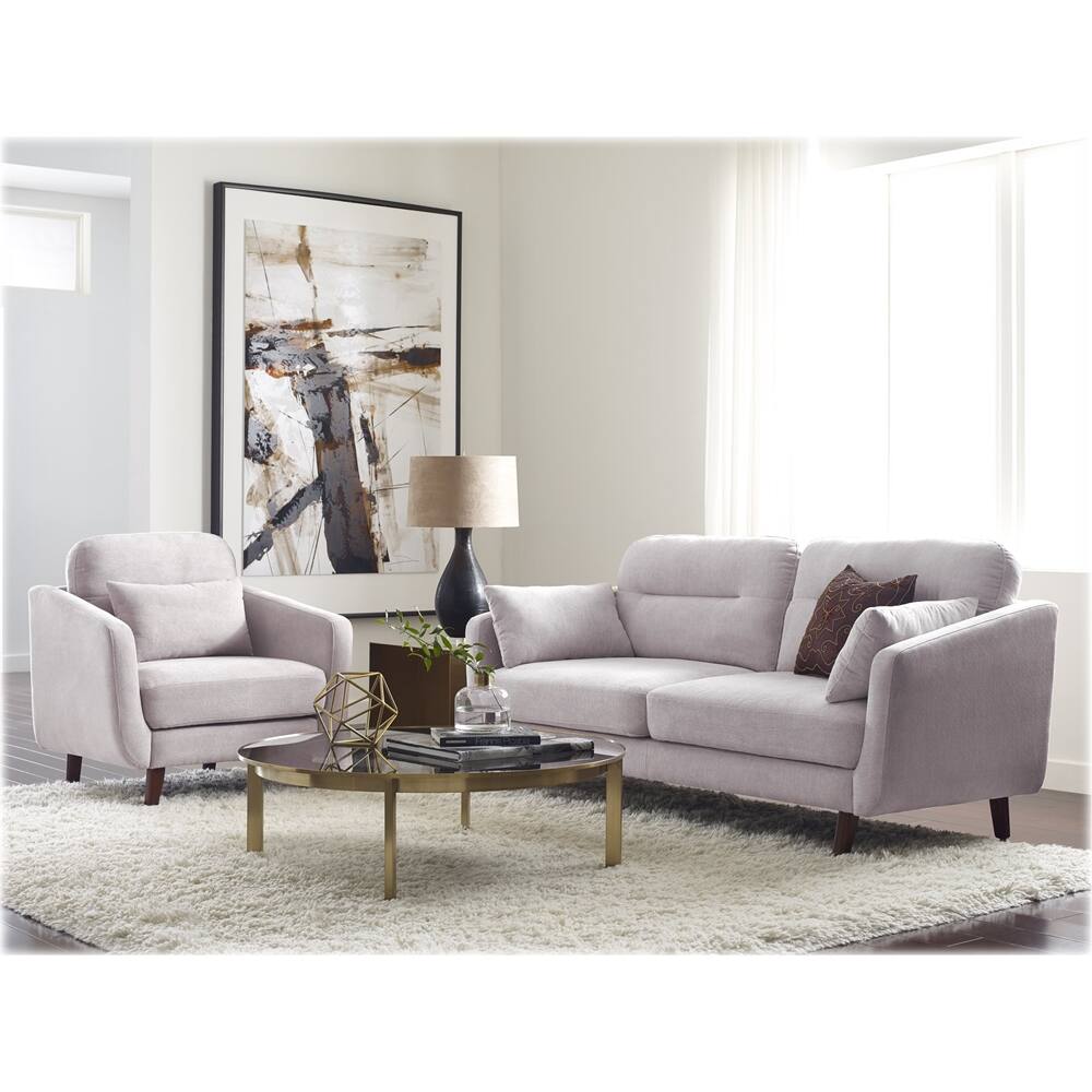 Alt View 16. Serta - Sierra Mid-Century Modern Armchair - Ivory.