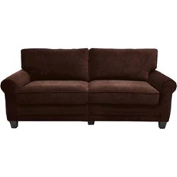 Serta - RTA Copenhagen 3-Seat Fabric Sofa - Newport Brown - Front_Zoom