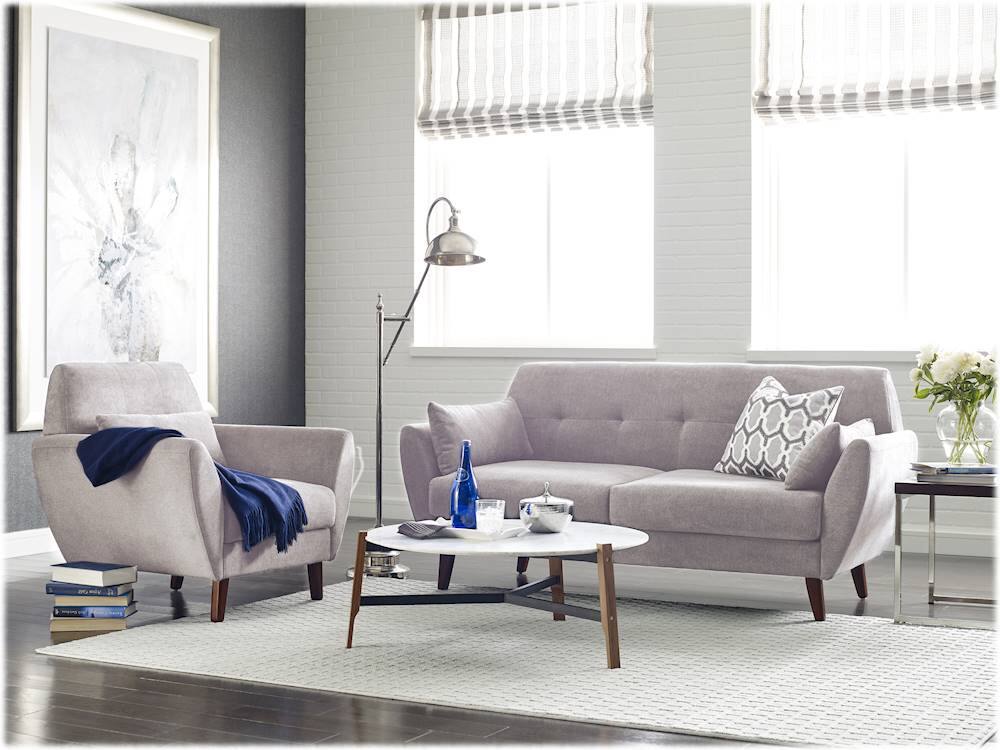 Alt View 18. Serta - Artesia 2-Seat Fabric Loveseat - Ivory.