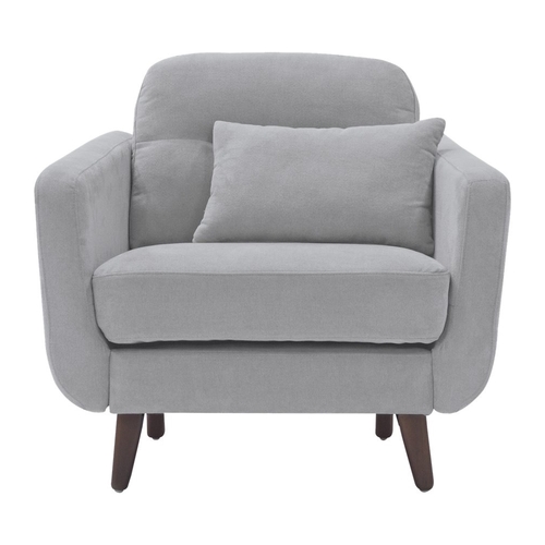 Serta - Sierra Mid-Century Modern Armchair - Smoke Gray
