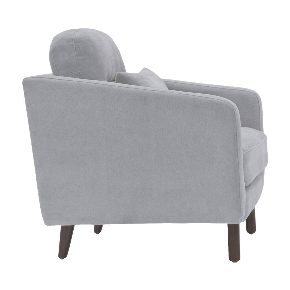 Alt View 11. Serta - Sierra Mid-Century Modern Armchair - Smoke Gray.