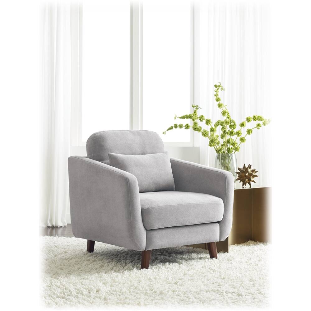 Alt View 15. Serta - Sierra Mid-Century Modern Armchair - Smoke Gray.