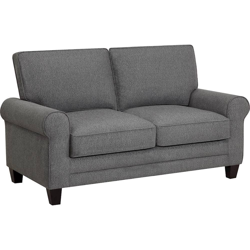 Angle View: Serta - Copenhagen 2-Seat Fabric Loveseat - Gray