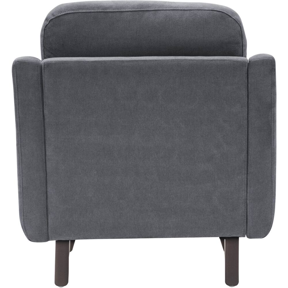Alt View 11. Serta - Sierra Mid-Century Modern Armchair - Slate Gray.