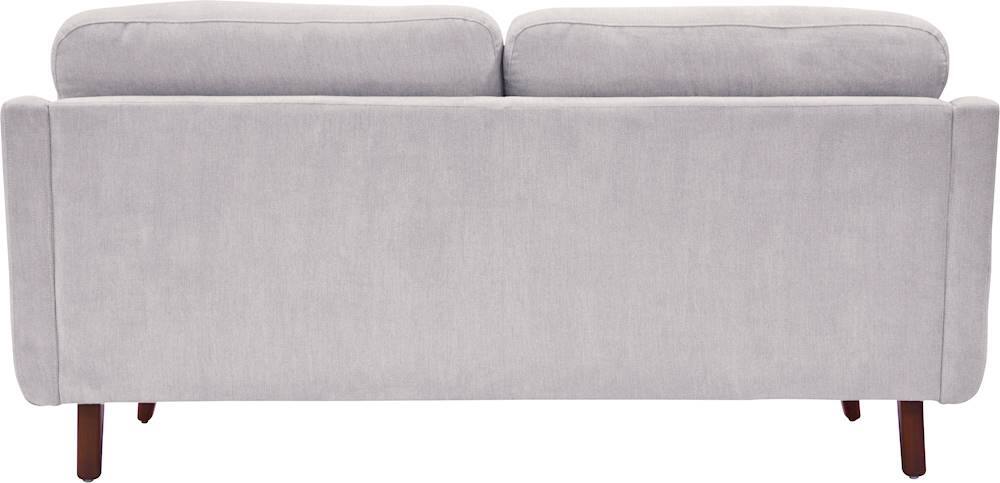 Alt View 12. Elle Decor - Chloe Mid-Century Modern 3-Seat Fabric Sofa - Light Gray.