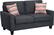 Angle. Serta - Astoria 2-Seat Loveseat - Charcoal.