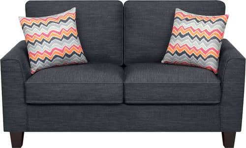 Serta - Astoria 2-Seat Loveseat - Charcoal