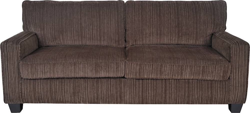 Front. Serta - Palisades Modern 3-Seat Fabric Sofa - Essex Brown.