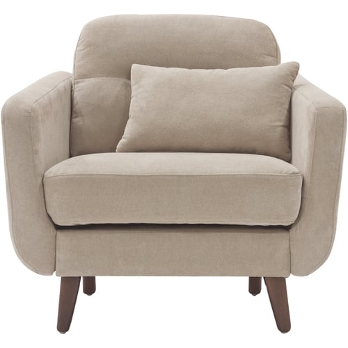 Elle Decor - Mid-Century Modern Armchair - Beige