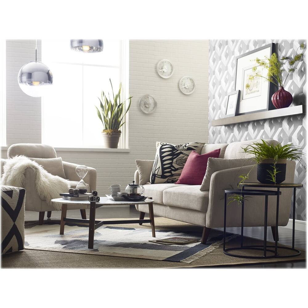 Alt View 15. Elle Decor - Mid-Century Modern Armchair - Beige.