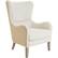 Left. Finch - Classic Wing Chair - Beige.