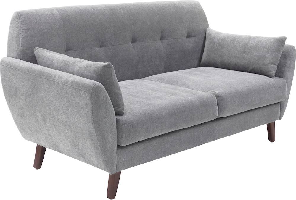 Angle. Serta - Artesia 2-Seat Fabric Loveseat - Smoke Gray.