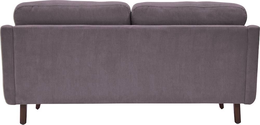 Alt View 12. Elle Decor - Chloe Mid-Century Modern 3-Seat Fabric Sofa - Dark Gray.