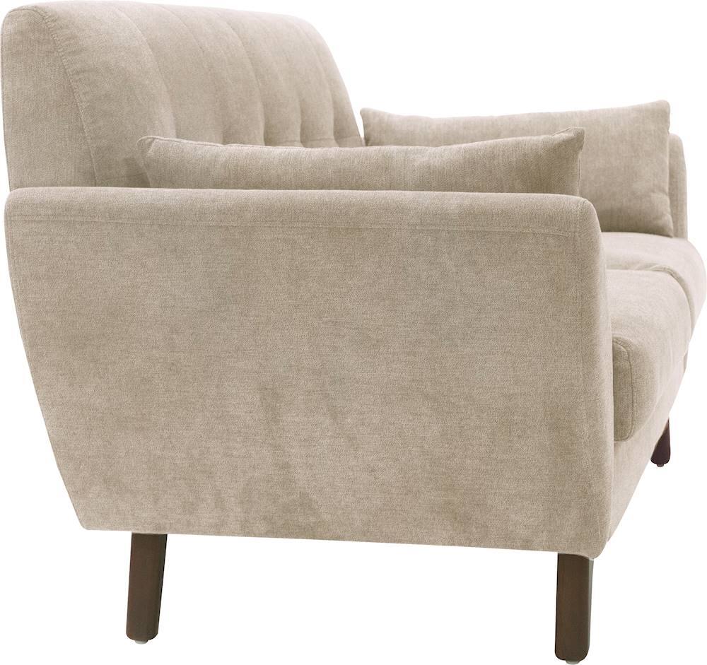 Best Buy Elle Decor Amelie MidCentury Modern 2Seat Fabric Loveseat Beige FF16019