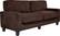 Angle. Serta - RTA Palisades 3-Seat Fabric Sofa - Kingston Brown.