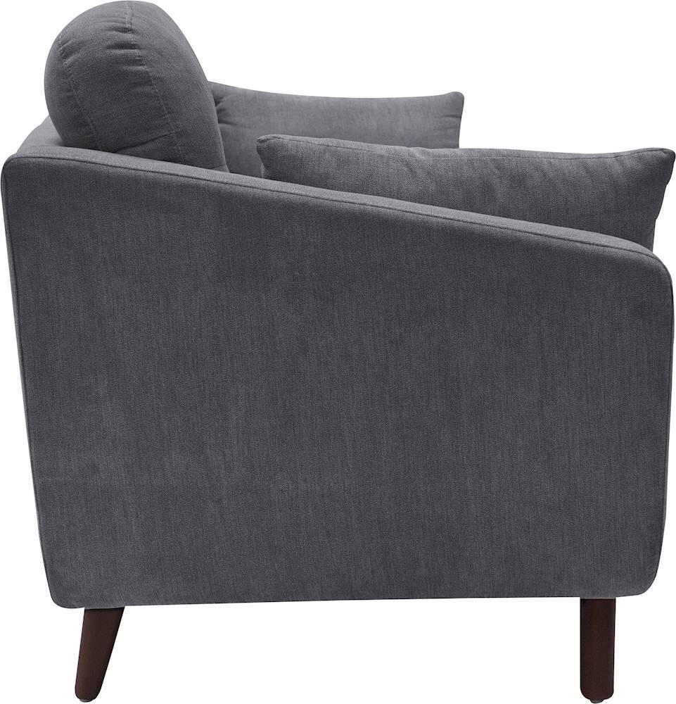 Alt View 11. Serta - Sierra Mid-Century Modern 2-Seat Fabric Loveseat - Slate Gray.