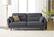 Alt View 13. Serta - Sierra Mid-Century Modern 2-Seat Fabric Loveseat - Slate Gray.