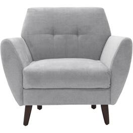 Serta - Artesia Mid-Century Microfiber Armchair - Smoke Gray
