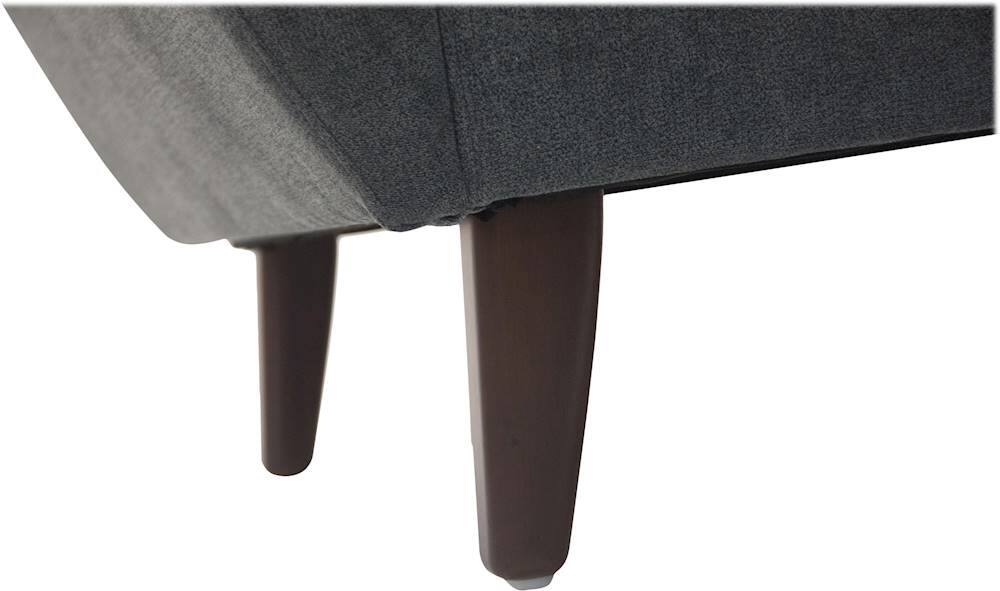 Best Buy Elle Decor Amelie MidCentury Modern 2Seat Fabric Loveseat Dark Gray UPH200107