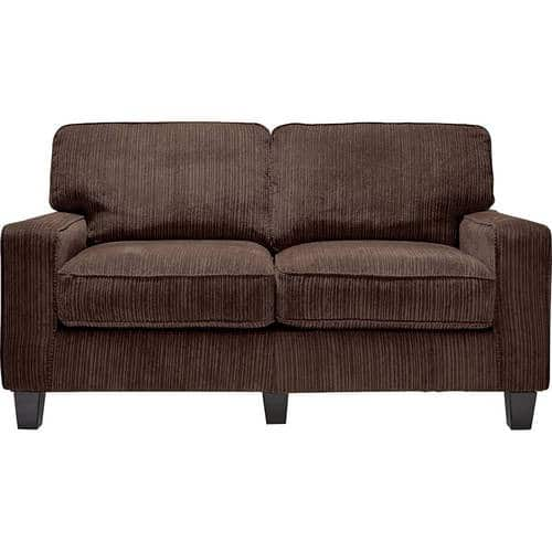 Serta - RTA Palisades 2-Seat Fabric Loveseat - Kingston Brown