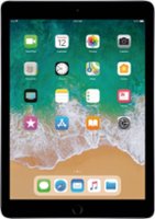 Pre-Owned - Apple iPad (5th Generation) (2017) Wi-Fi + Cellular - 32GB (Unlocked) - Space Gray - Front_Zoom