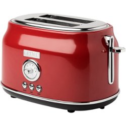 Haden - Dorset 2-Slice Toaster Wide Slot for Bagels with Multi Settings - Rectory Red - Front_Zoom