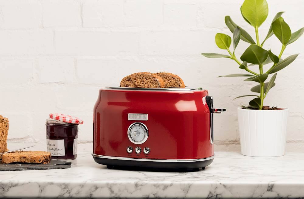 Alt View 15. Haden - Dorset 2-Slice Toaster Wide Slot for Bagels with Multi Settings - Rectory Red.