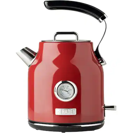 Front. Haden - Dorset 1.7L Electric Kettle - Rectory Red.
