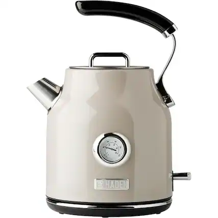 Front. Haden - Dorset 1.7L Electric Kettle Stainless Steel with Auto Shut -Off - Putty.