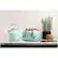 Left. Haden - Heritage 4-Slice Toaster, Wide Slot for Bagels with Multi Settings - Turquoise.