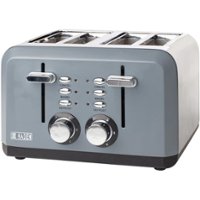 Haden - Perth 4-Slice Toaster Wide Slot for Bagels with Multiple Settingss - Slate Gray - Front_Zoom