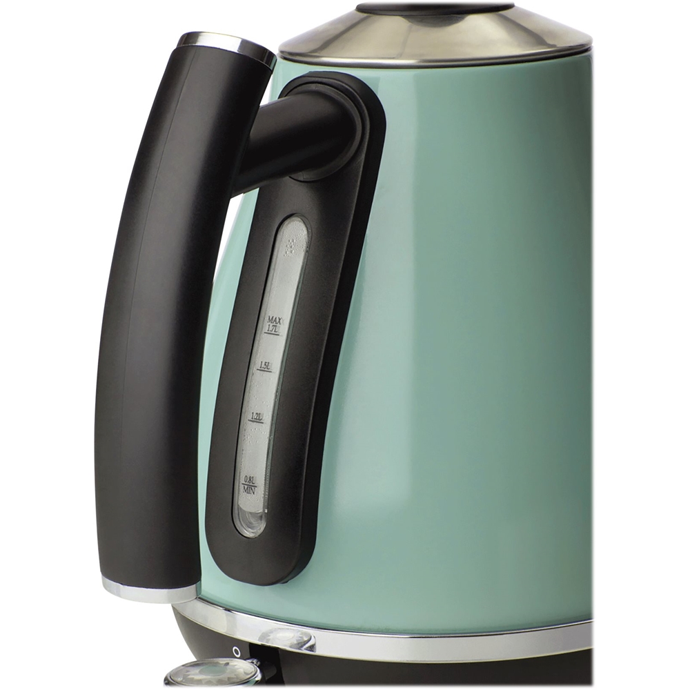 green electric kettle