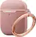 Left. Spigen - Urban Fit Case for Apple AirPods - Rose Gold.