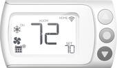 LUX - Smart Programmable Wi-Fi Thermostat - White