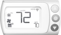 Front Zoom. LUX - Smart Programmable Wi-Fi Thermostat - White.