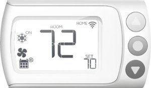 LUX - Smart Programmable Wi-Fi Thermostat - White - Front_Zoom