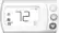 Front. LUX - Smart Programmable Wi-Fi Thermostat - White.