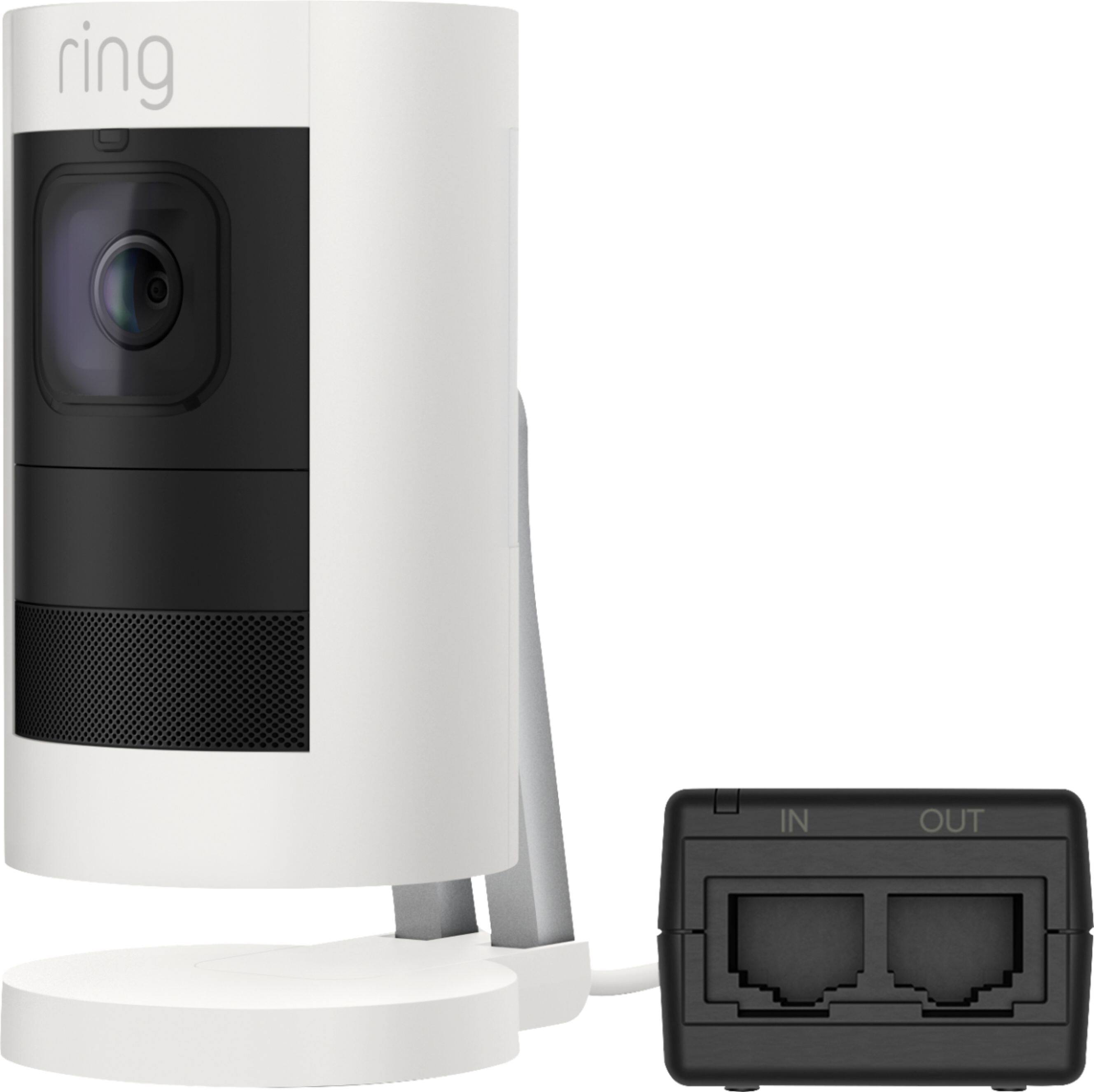 Angle. Ring - Stick Up Elite Indoor/Outdoor 1080p Wireless/Wired Security Camera - White.