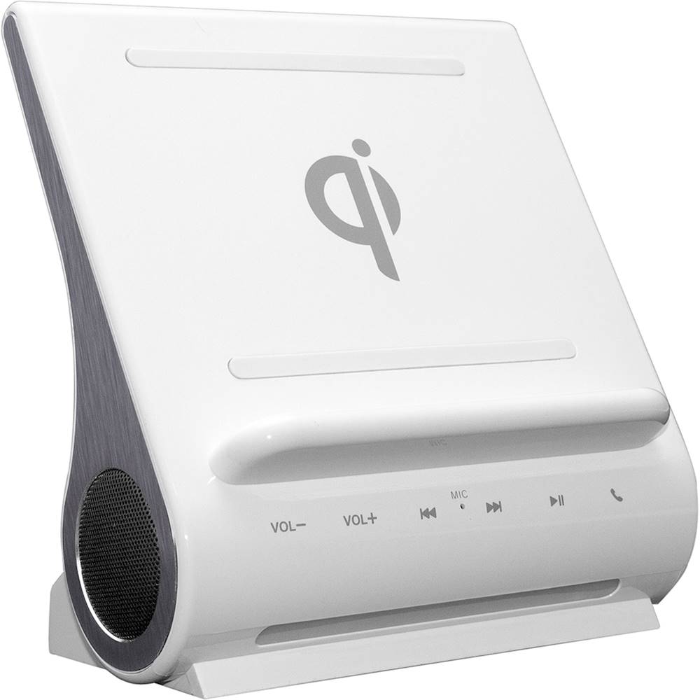 Angle View: Azpen - DockAll Powered Wireless Speaker (Each) - White