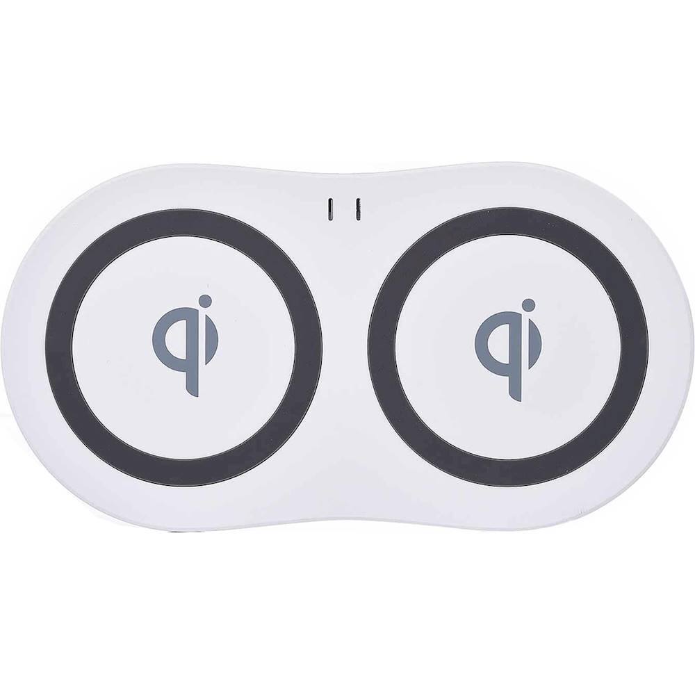 Front. Azpen - 10W Qi Certified Fast Charge Wireless Charging Pad for iPhone/Android - White.