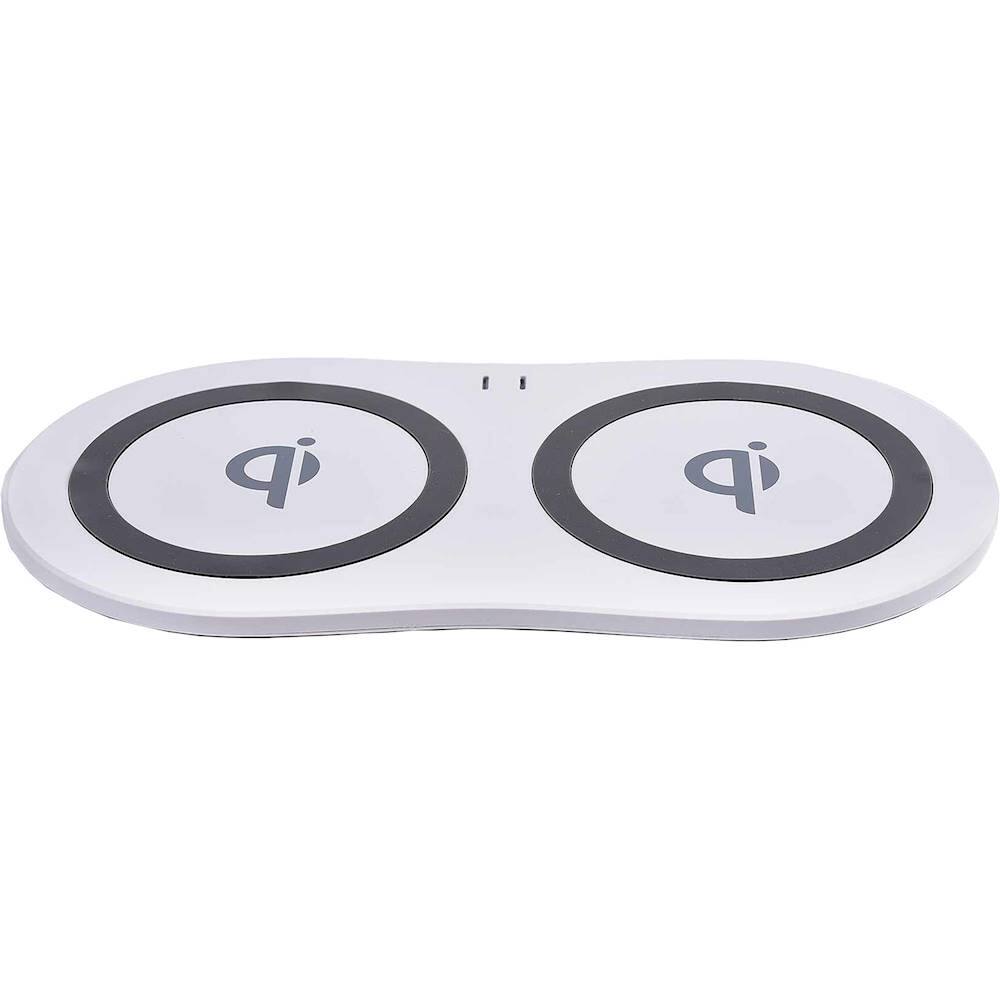Alt View 14. Azpen - 10W Qi Certified Fast Charge Wireless Charging Pad for iPhone/Android - White.