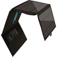 Renogy - E.FLEX 30 Portable Solar Panel for Most USB Devices - Black - Front_Zoom