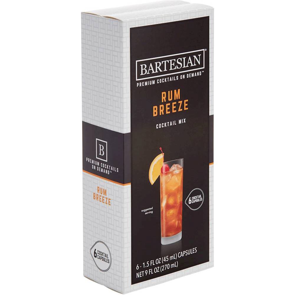 Angle View: Rum Breeze Cocktail Mix Capsule for Bartesian Cocktail Maker (6-Pack)