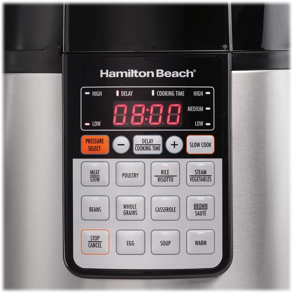 Best Buy: Hamilton Beach 6qt Digital Multi Cooker Stainless Steel 34502