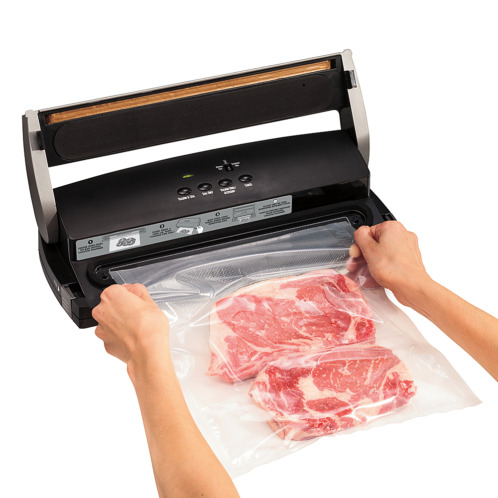 Hamilton Beach Nutrifresh Black Food Vacuum Sealer with Extended