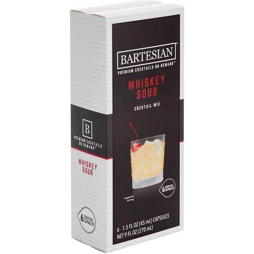 Whiskey Sour Cocktail Mix Capsule for Bartesian Cocktail Maker (6-Pack)