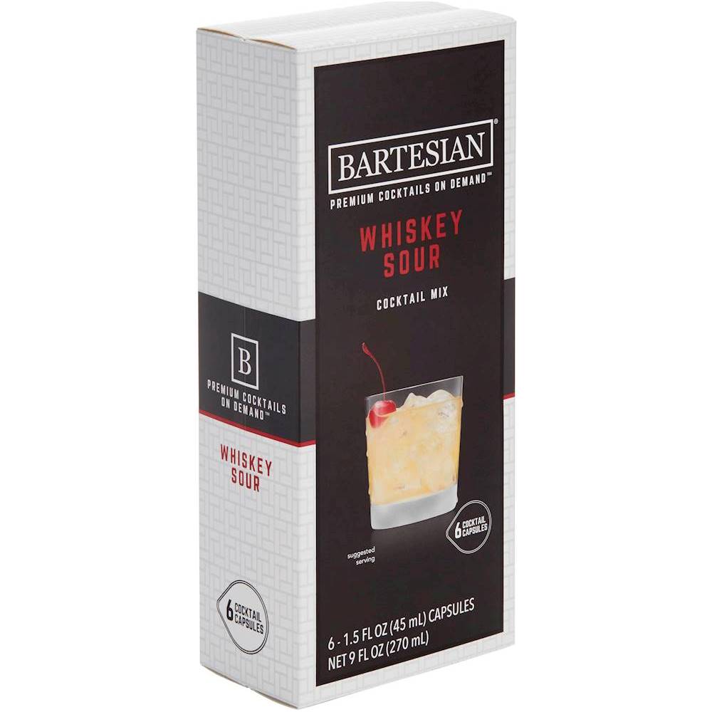 Angle View: Whiskey Sour Cocktail Mix Capsule for Bartesian Cocktail Maker (6-Pack)