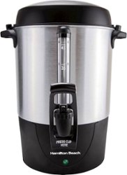 Hamilton Beach - Single-Spout 45-Cup Coffee Urn - Silver - Front_Zoom