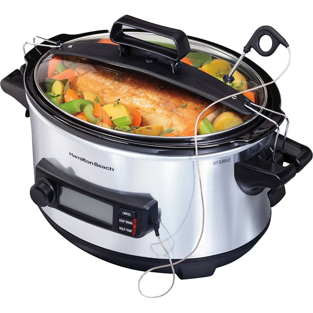 Alt View 12. Hamilton Beach - 6qt Digital Slow Cooker - Stainless Steel.