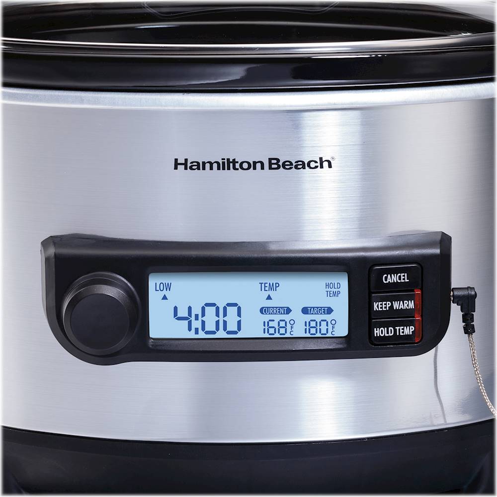 Best Buy: Hamilton Beach Set & Forget 6 Qt. Programmable Slow Cooker  STAINLESS STEEL 33967